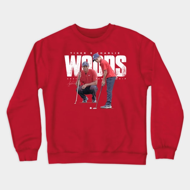 Tiger x Charlie Woods Crewneck Sweatshirt by Juantamad